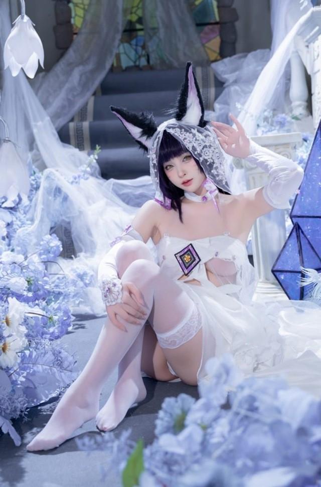 清水由乃 NO.077 碧蓝航线 武藏 紫藤花[51P1V-638MB]