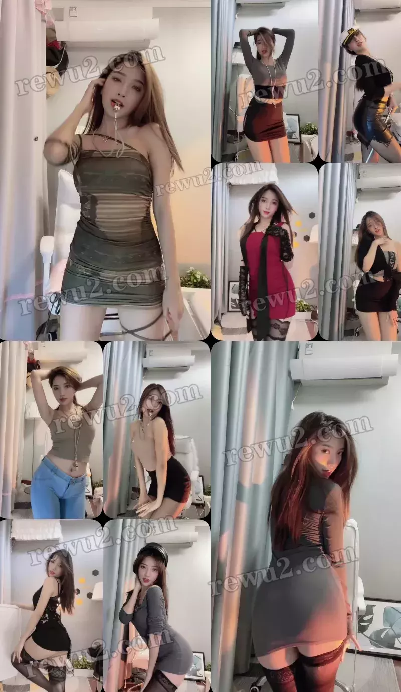 【抖音主播】薯条条/可莉九九 哨子舞直播跳舞录屏  无水印(14v/477m)劲爆画面