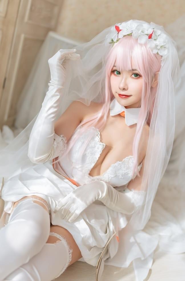 Momoko葵葵 NO.035 DARLING in the FRANXX 02 泳装 兔女郎&花嫁 [61P-858M]