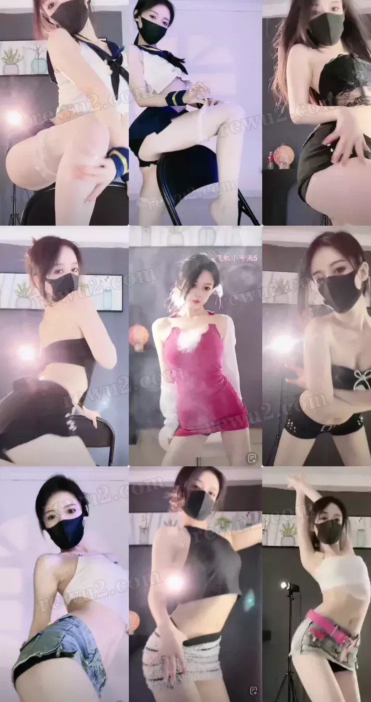 【抖音主播】hello77 跳舞录屏小号点舞 无水印（9v/1.02g）素材大全