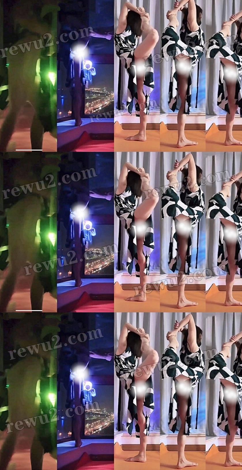 【抖音主播】青杏小姐姐 直播大尺度真空整活跳舞 无内一字马 反差满满！(4V3分)一起欣赏