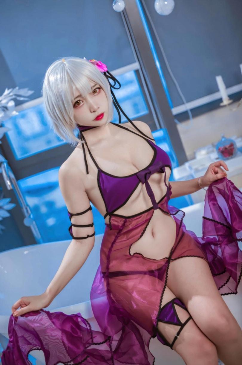 二佐Nisa – FATE-黑贞水着-高端精品